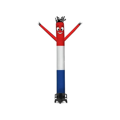 Red White Blue Inflatable Tube Man with blower