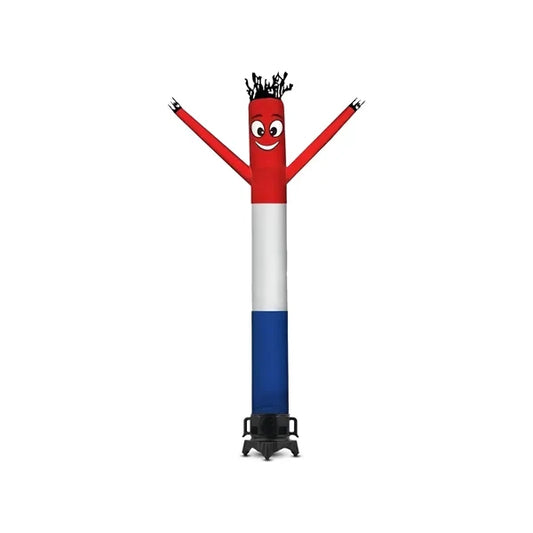 Red White Blue Inflatable Tube Man with blower