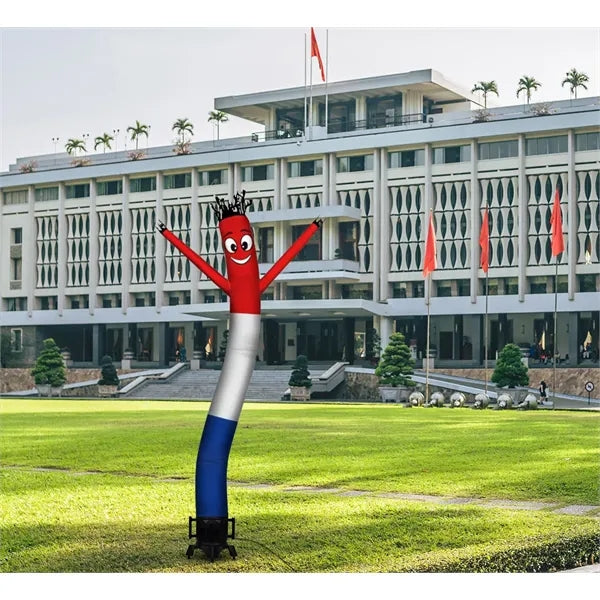 Red White Blue Inflatable Tube Man with blower