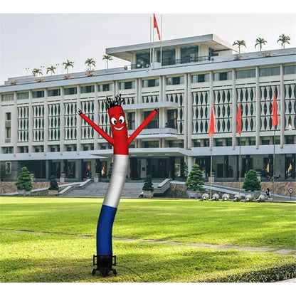 Red White Blue Inflatable Tube Man with blower