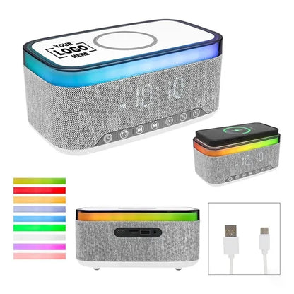Rise & Shine Clock with Light-Up Speaker & Charger