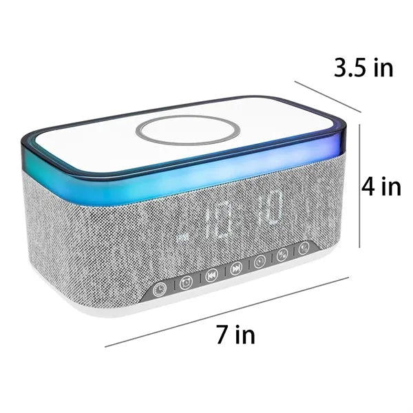 Rise & Shine Clock with Light-Up Speaker & Charger