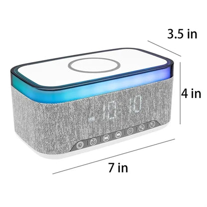 Rise & Shine Clock with Light-Up Speaker & Charger