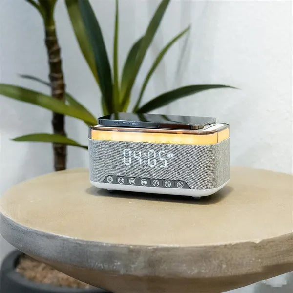 Rise & Shine Clock with Light-Up Speaker & Charger