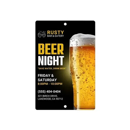 Custom Beer Signs  (1' x1') SQFT