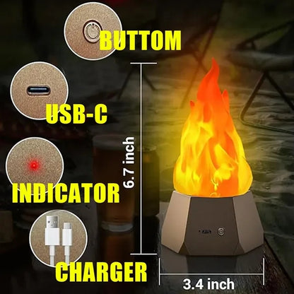 3 Modes Led Flame Light