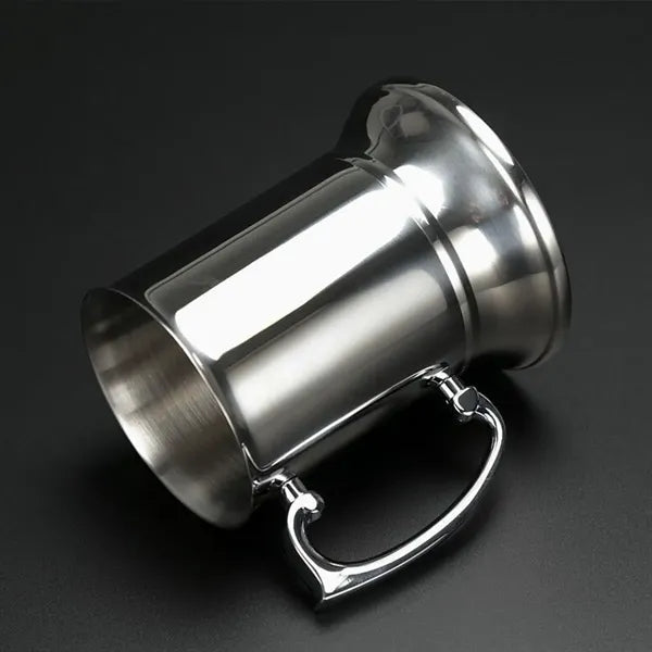 Double Layer Stainless Steel Pouring Beer Mug
