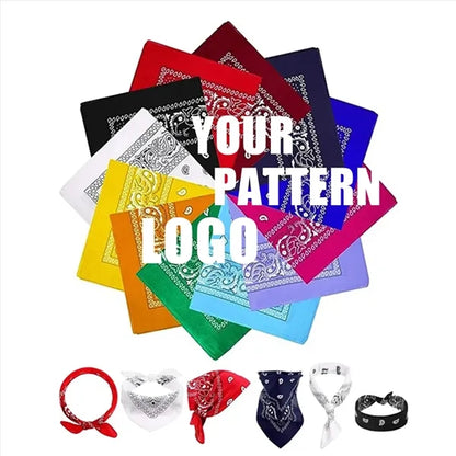 Customized 22" Square Bandanna