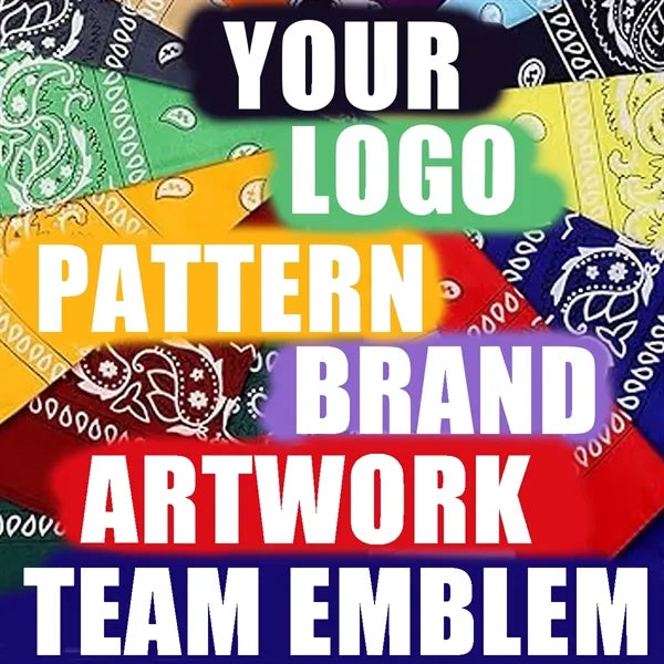 Customized 22" Square Bandanna