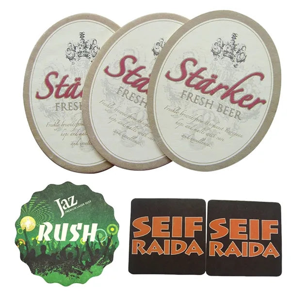 4" Round Cardboard Coasters