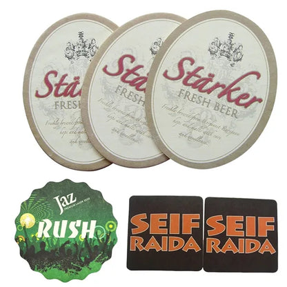 4" Round Cardboard Coasters