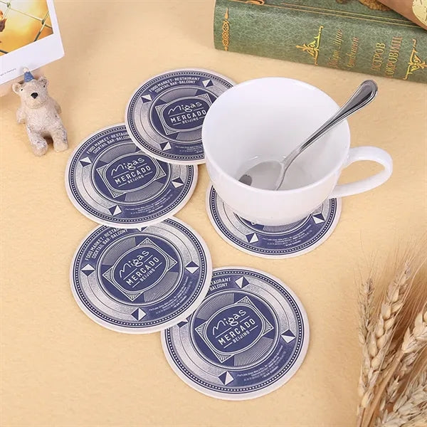 4" Round Cardboard Coasters