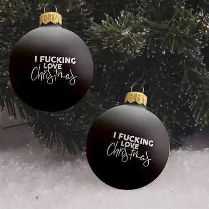 Dark Humor Christmas Ornament Balls