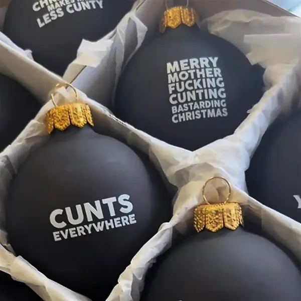 Dark Humor Christmas Ornament Balls