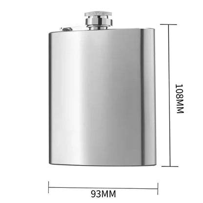 7oz Stainless Steel Hip Flask Gift Set