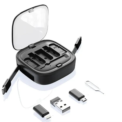 60W Retractable Charging Cable Set