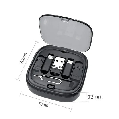 60W Retractable Charging Cable Set
