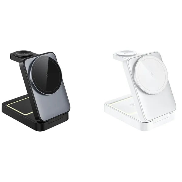Foldable 3-in-1 Mobile Phone Holder Wireless Charger