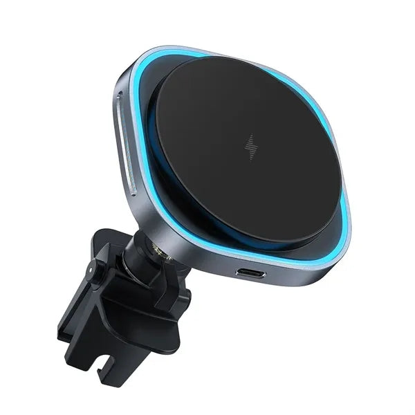 15W Cooling Magnetic Wireless Car Holder and Fast Charger