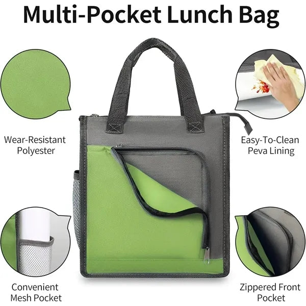 Two-Tone Insulated Lunch Bag