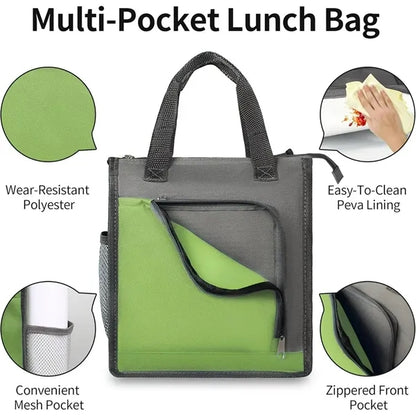 Two-Tone Insulated Lunch Bag