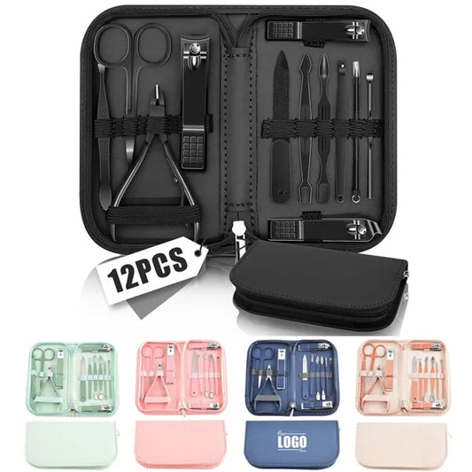 12-in-1 Manicure Kit with Travel Case