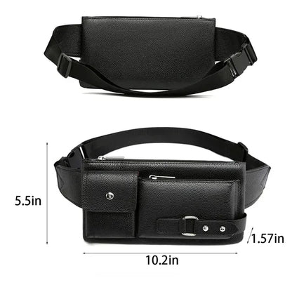 PU leather Casual waist bag