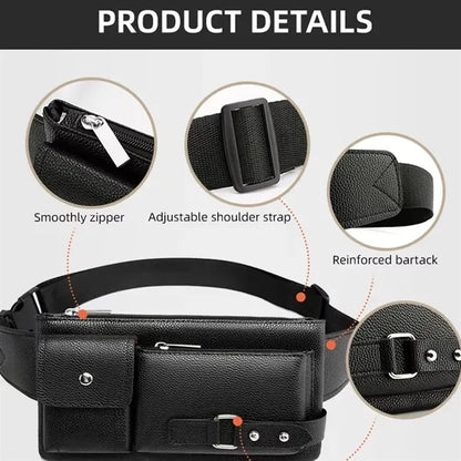 PU leather Casual waist bag