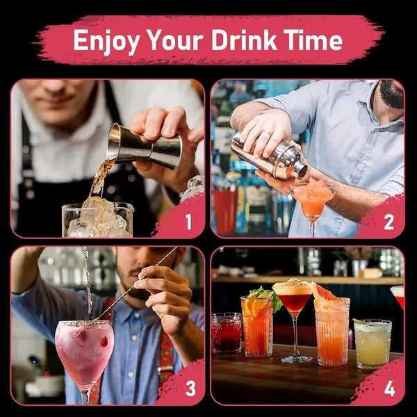 25oz. Cocktail Shaker Bar Set