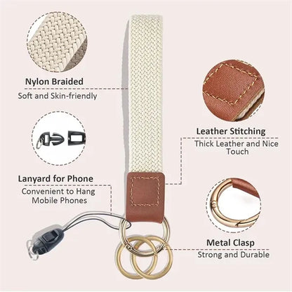 Stretchy Wristlet Keychain Lanyards