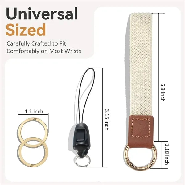Stretchy Wristlet Keychain Lanyards