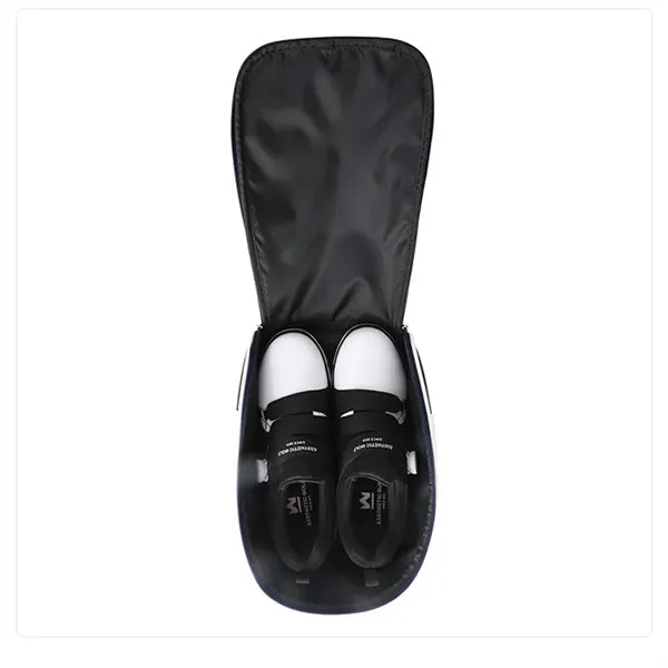 Portable Zippered Golf Shoe Bag With Buckled Handle