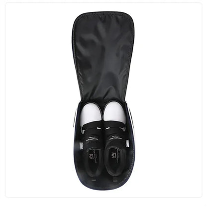 Portable Zippered Golf Shoe Bag With Buckled Handle