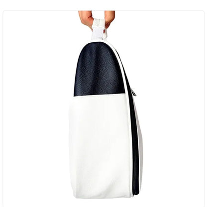 Portable Zippered Golf Shoe Bag With Buckled Handle