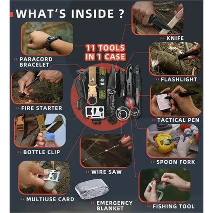 12 in 1 Survival Gear Hunting Kit