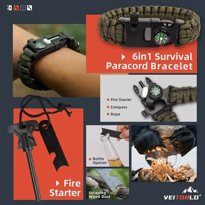 12 in 1 Survival Gear Hunting Kit