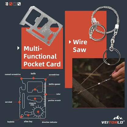 12 in 1 Survival Gear Hunting Kit