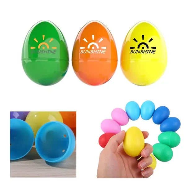 2.4" Plastic Colorful Eggs