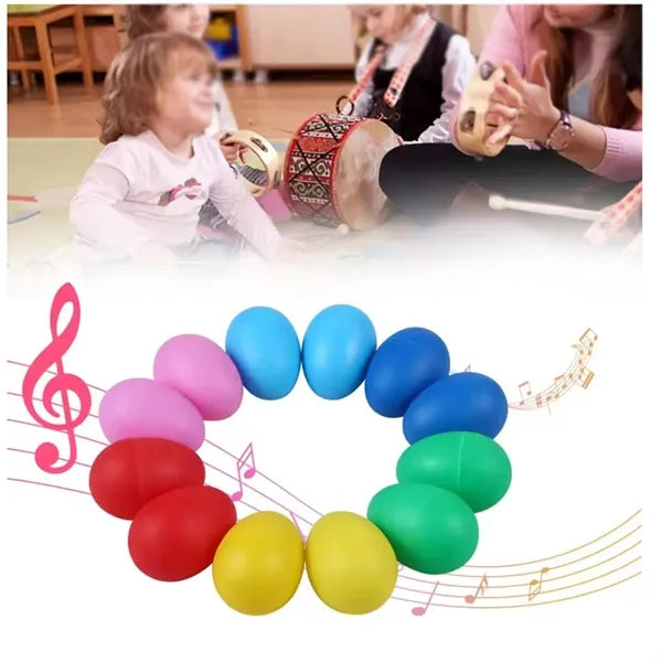 2.4" Plastic Colorful Eggs