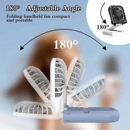 Folding Fan with Phone Holder