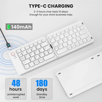 Portable Wireless Folding Keyboard