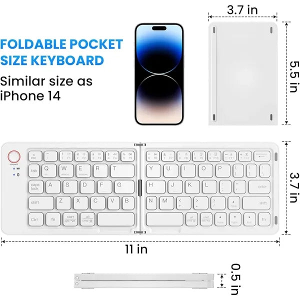 Portable Wireless Folding Keyboard