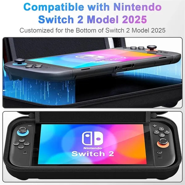 Switch 2 Carrying Case with 24 Games Cartridges Holder
