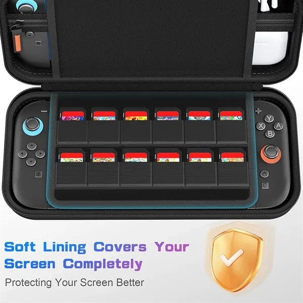 Switch 2 Carrying Case with 24 Games Cartridges Holder