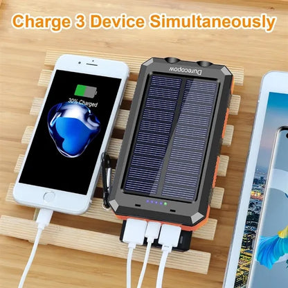 10000 mah Solar Charger Power Bank with Led Light