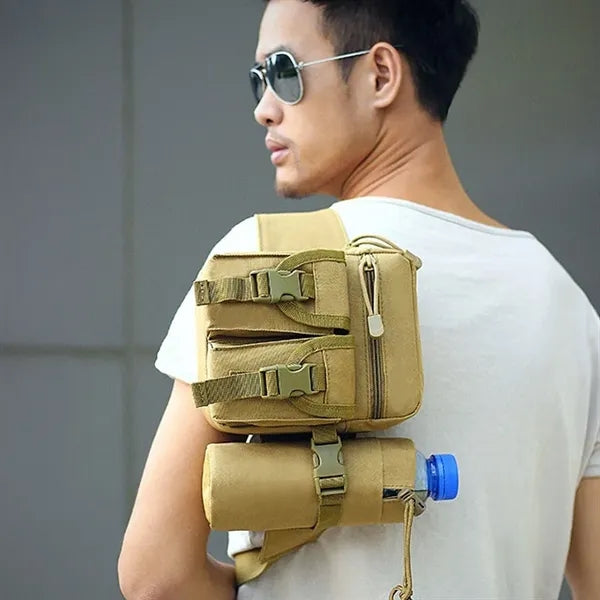 Tactical Waist Pack With Bottle Pocket