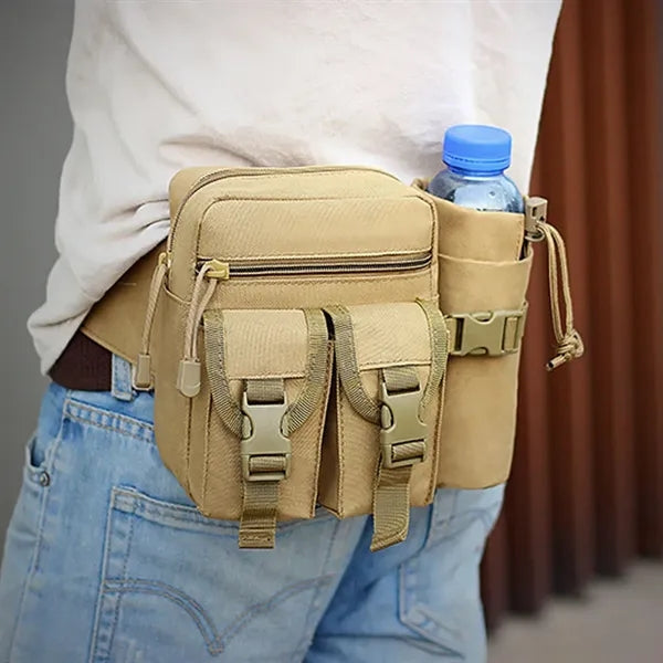 Tactical Waist Pack With Bottle Pocket