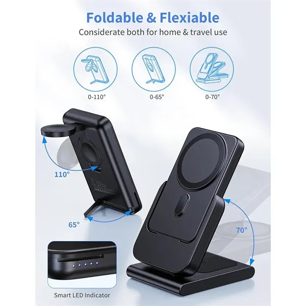 4 in 1 Detachable Magnetic Wireless Charging Power Bank