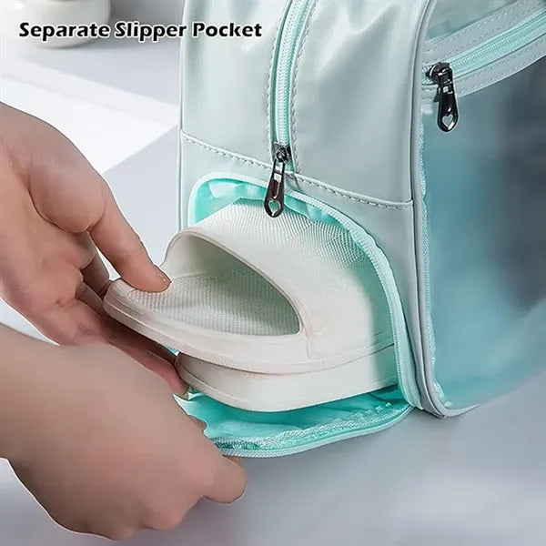 Waterproof Clear Travel Tote Bag for Beach Pool Gym