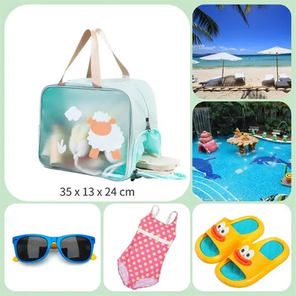 Waterproof Clear Travel Tote Bag for Beach Pool Gym